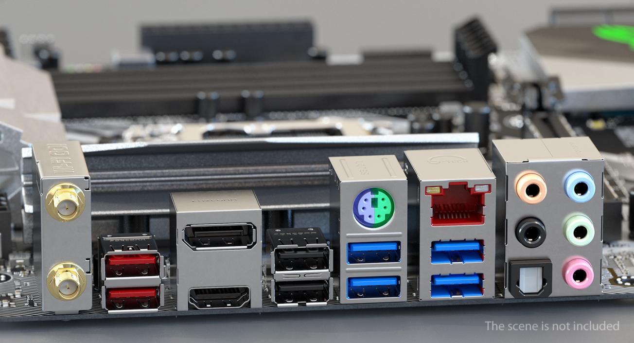 Motherboard Connectors 3D