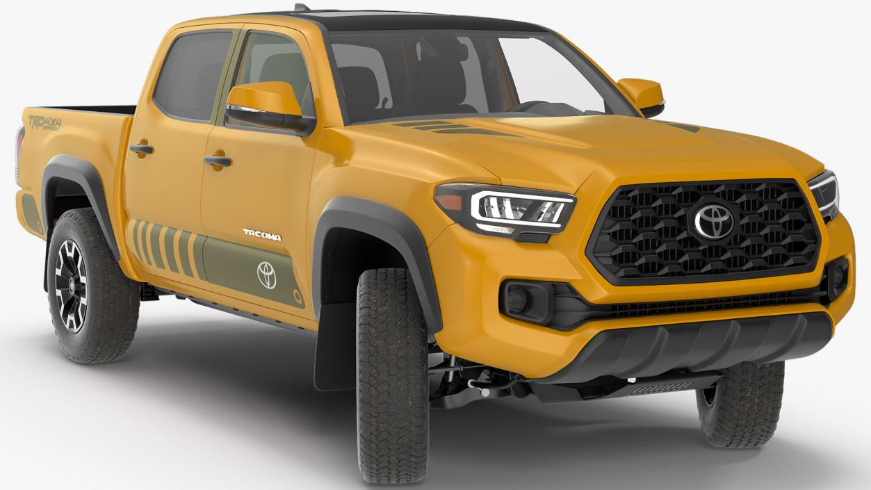 3D model Toyota Tacoma TRD Off Road Bronze 2021 Rigged