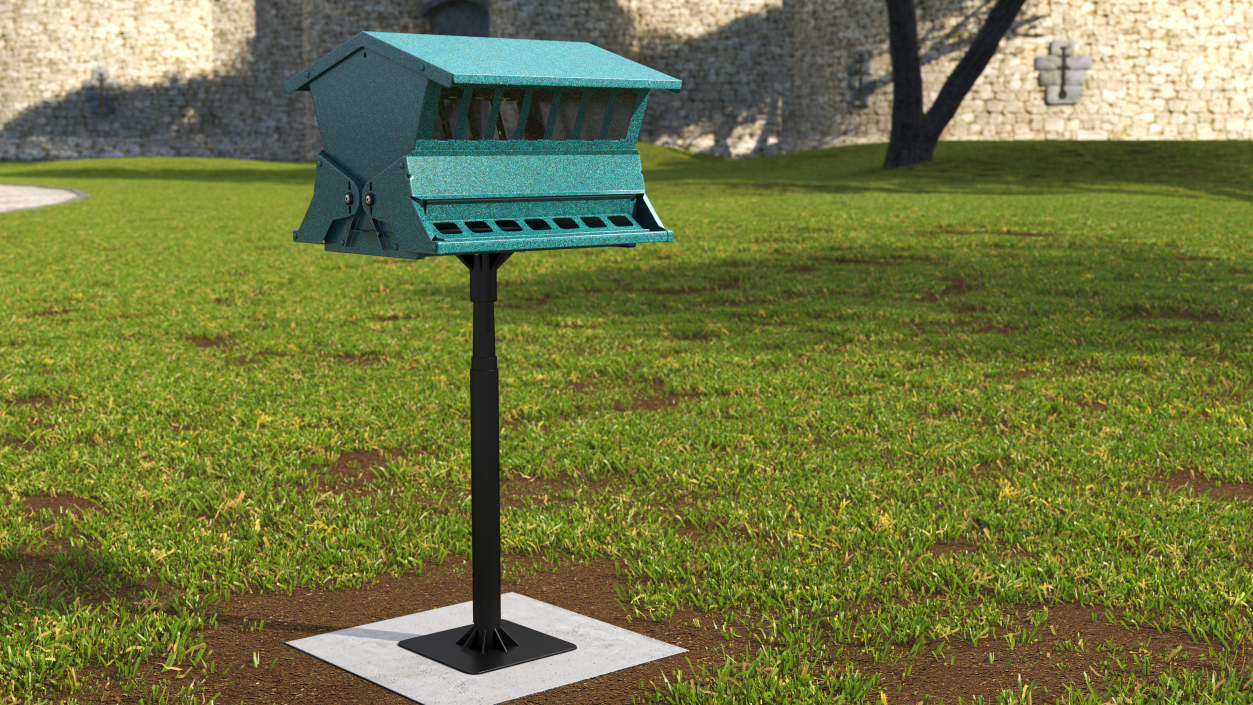 3D model Squirrel Resistant Bird Feeder Pole