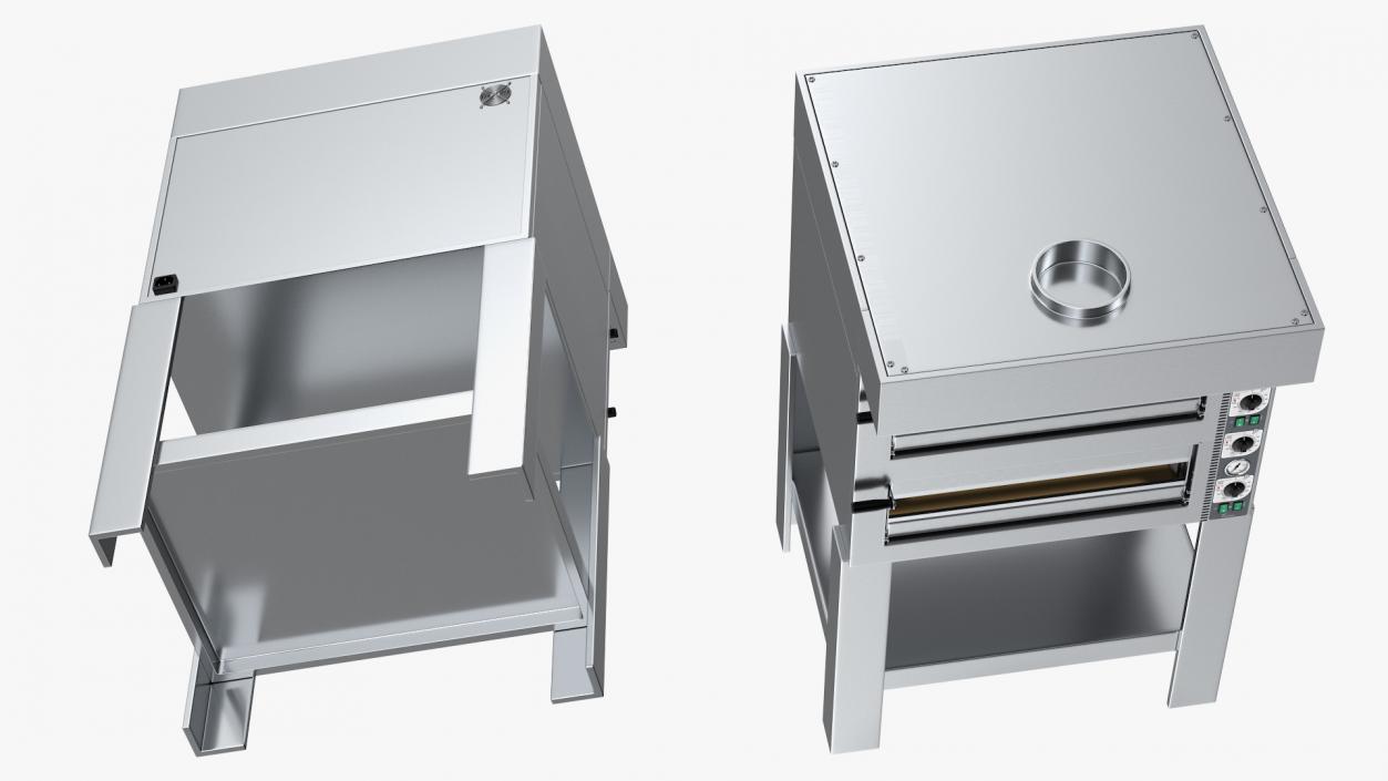3D model Cuppone Tiziano Twin Deck Electric Pizza Oven