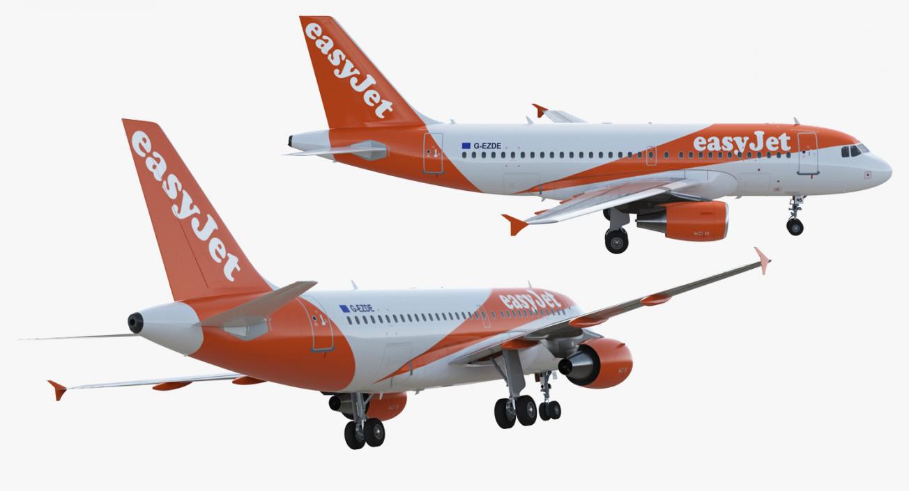 Airbus A319 EasyJet Airline 3D