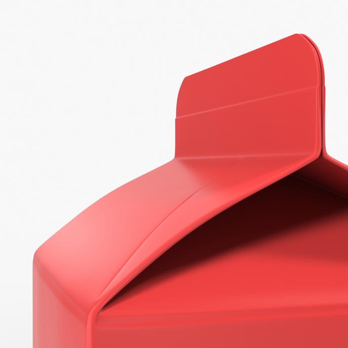 3D Milk Pint Box model