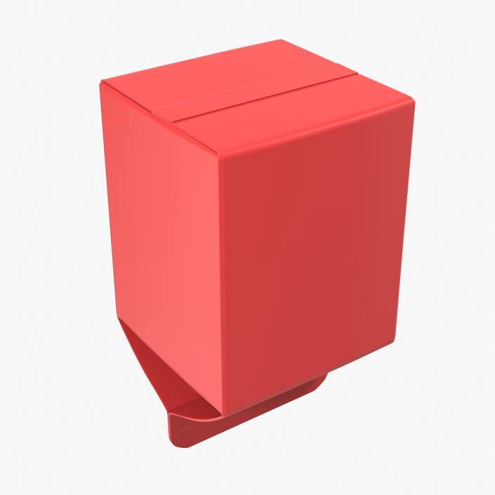 3D Milk Pint Box model