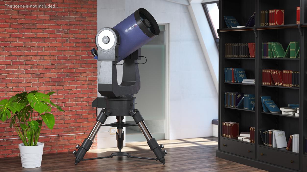 3D Meade LX200 16 Inch Telescope with Tripod