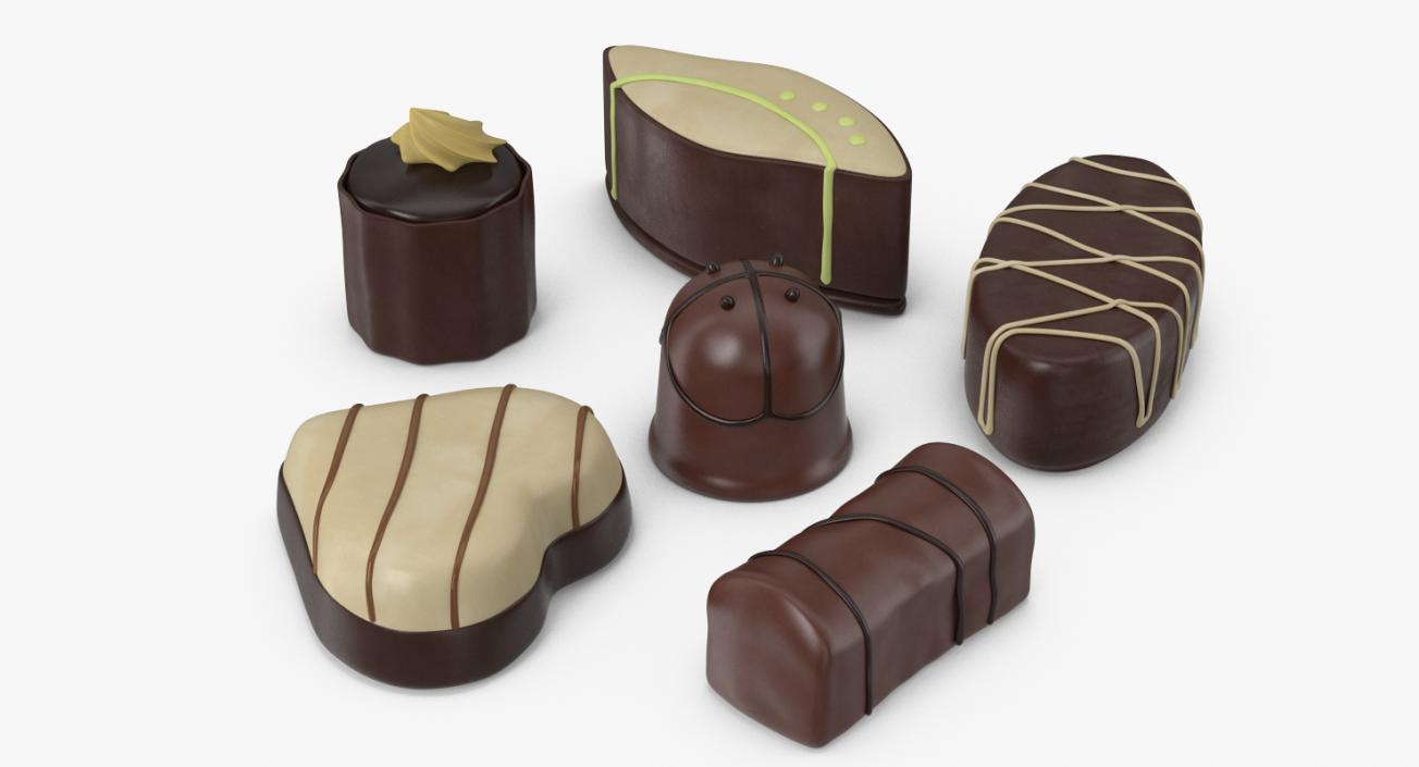 3D Chocolate Candies Collection model