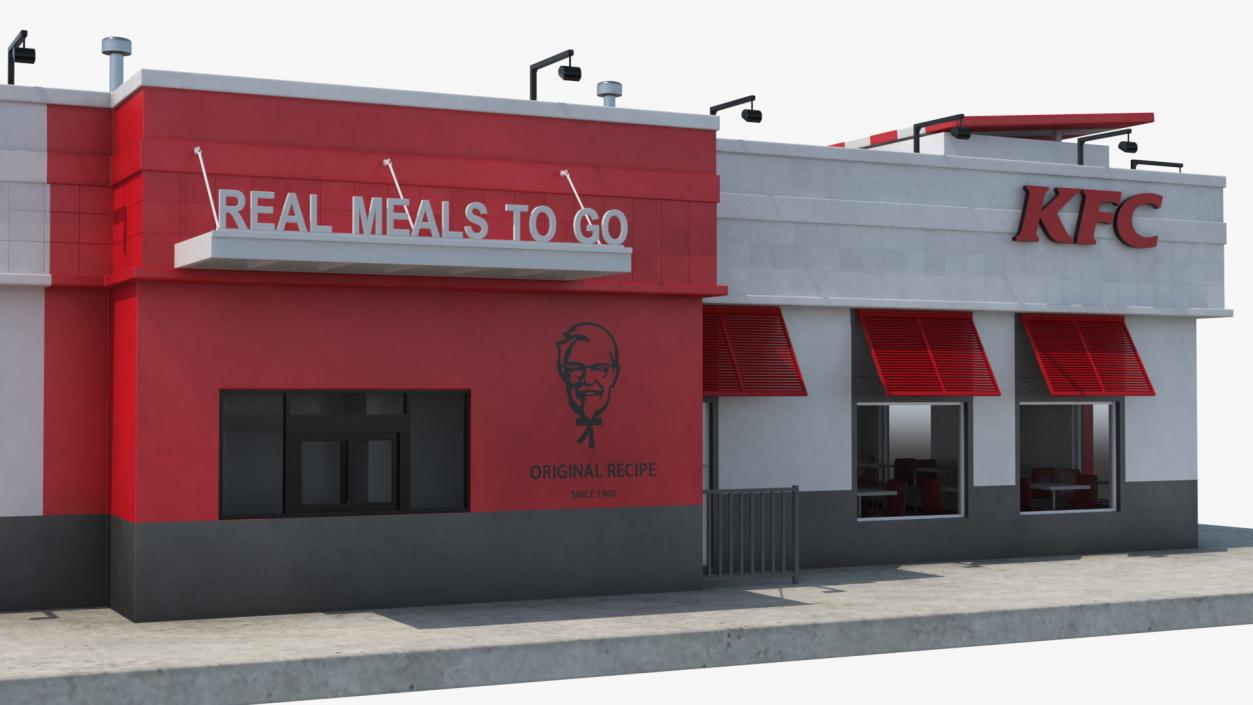 KFC Restaurant 3D model