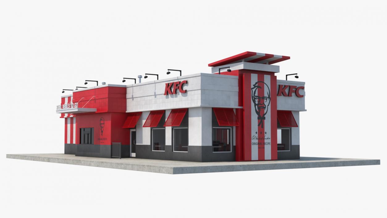 KFC Restaurant 3D model