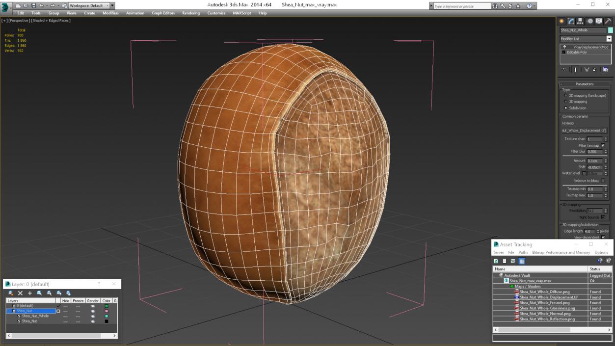 3D model Shea Nut
