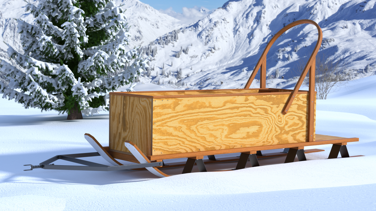 3D Box Freight Sled