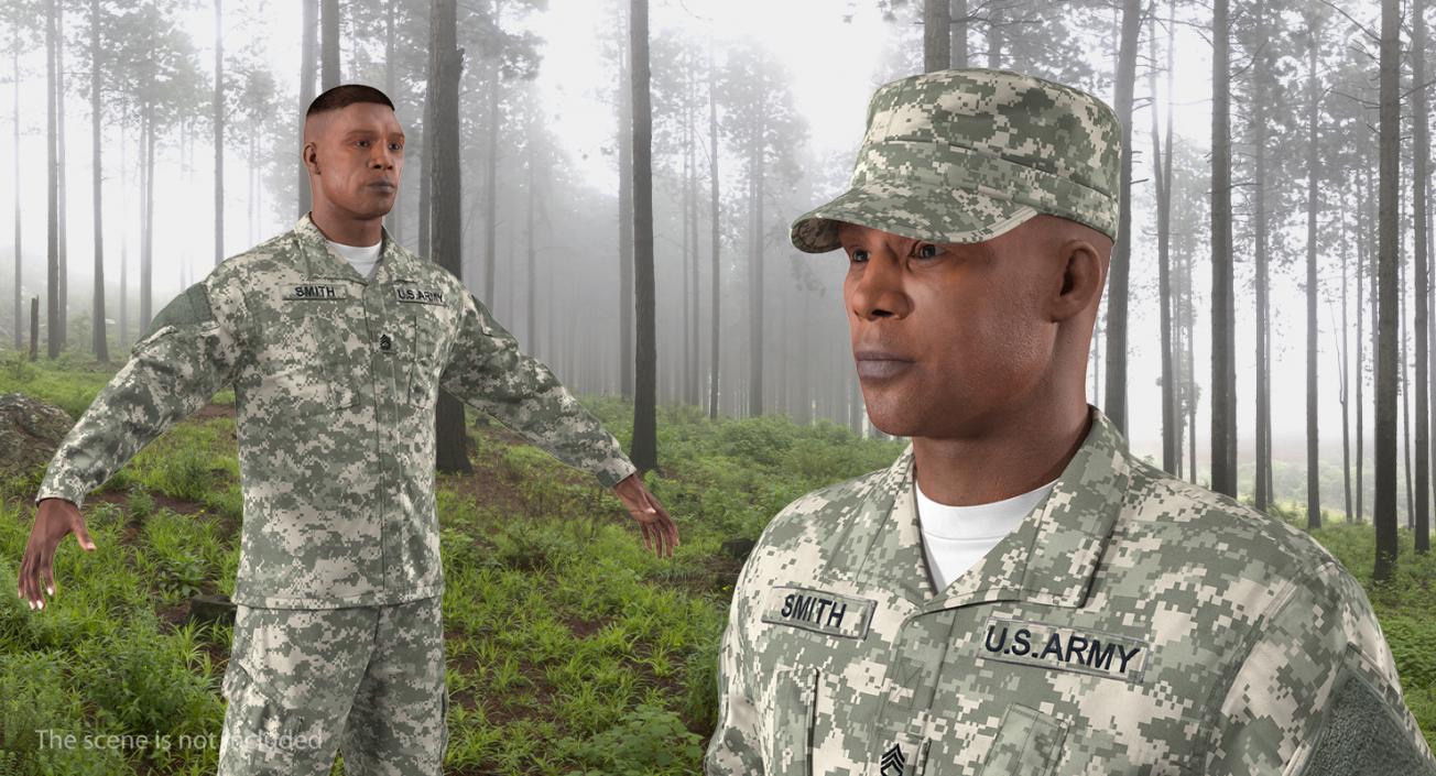 3D US Army ACU Jacket model