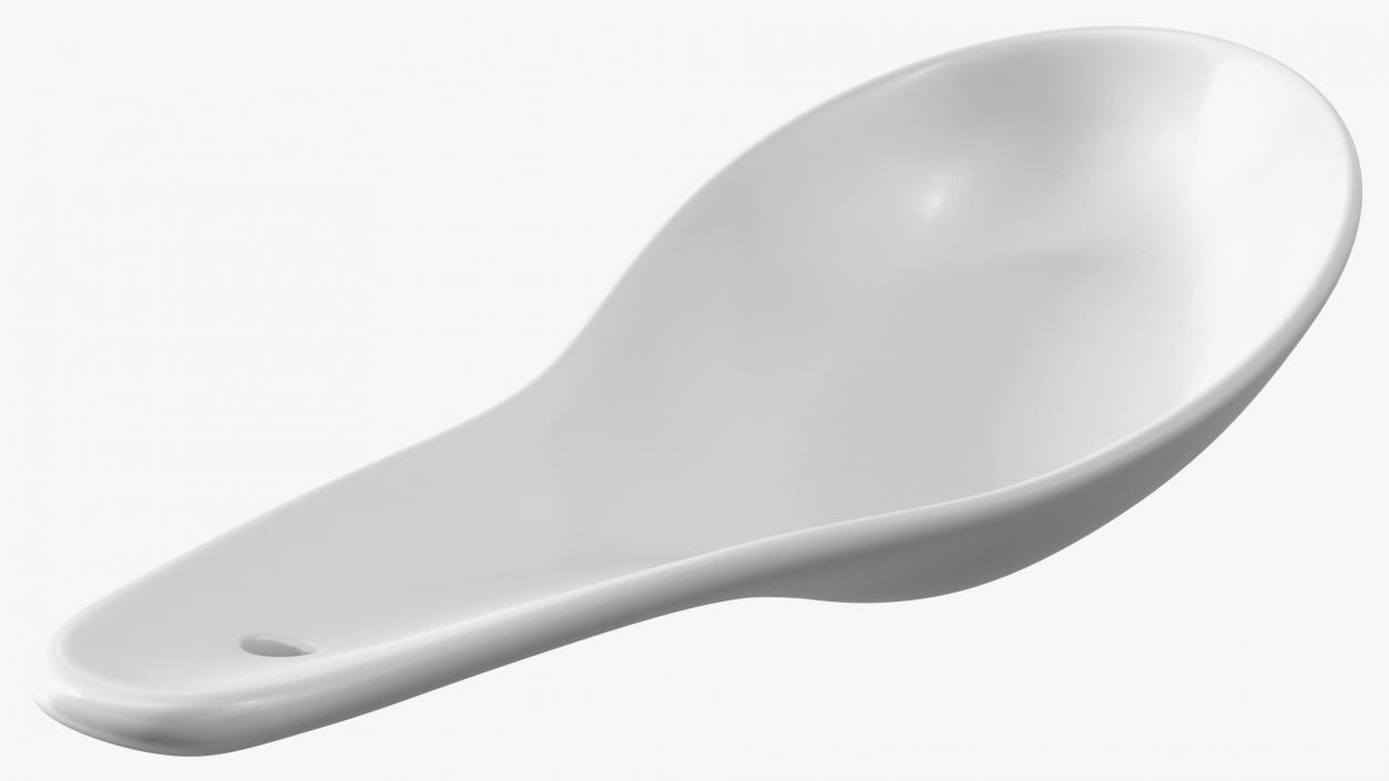 3D Ceramic Chinese Soup Spoon