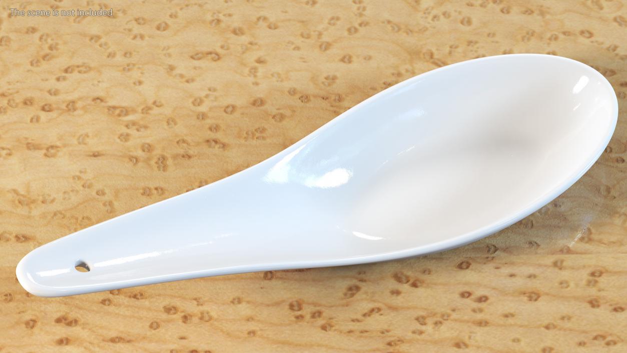 3D Ceramic Chinese Soup Spoon