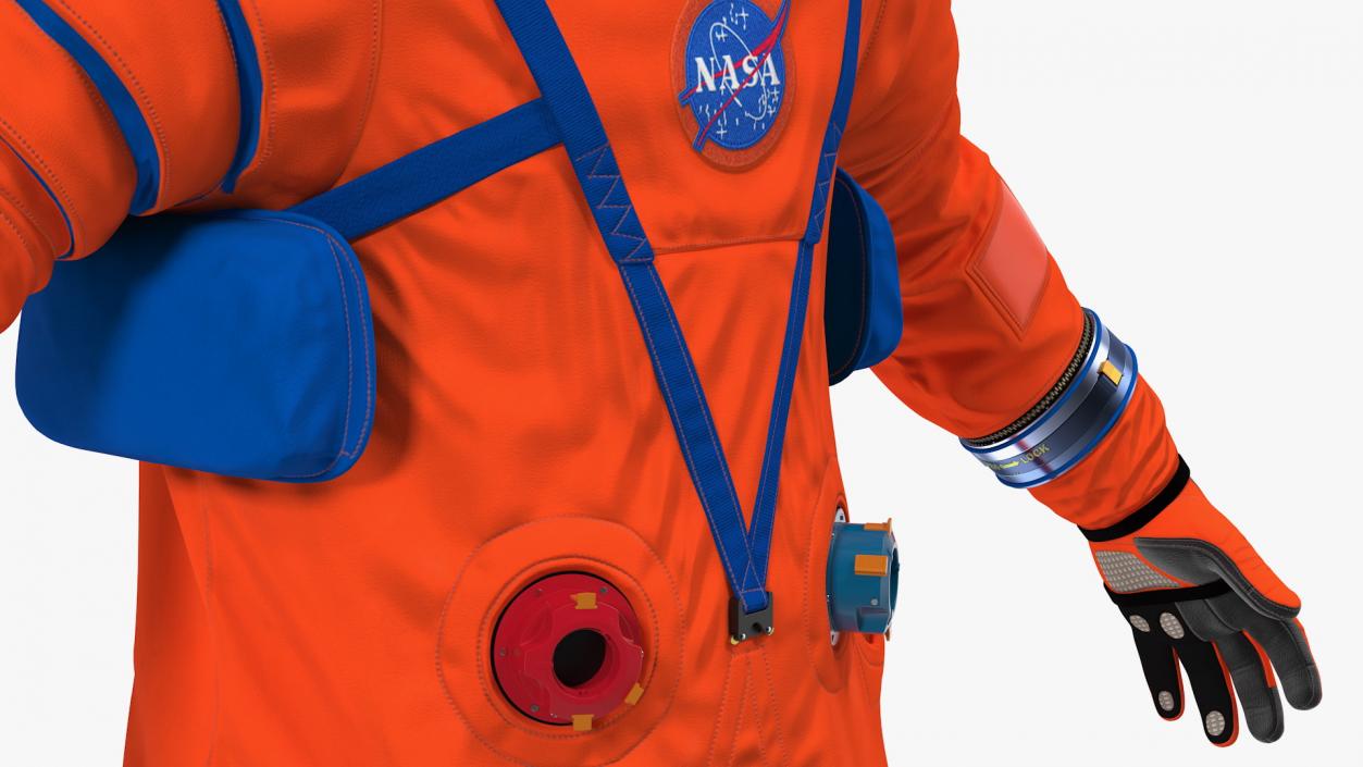 3D NASA OCSS Astronaut Spacesuit Rigged