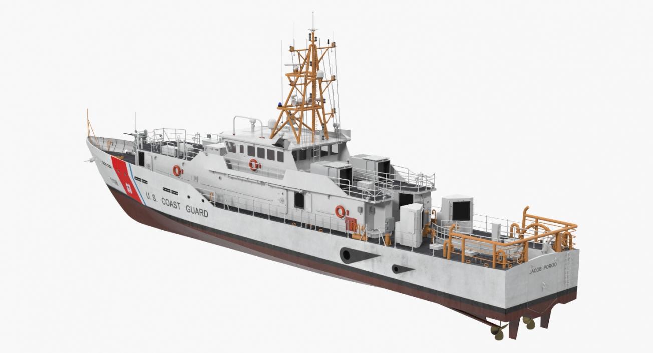 3D model Coast Guard Cutter Jacob Poroo Sentinel Class Ship