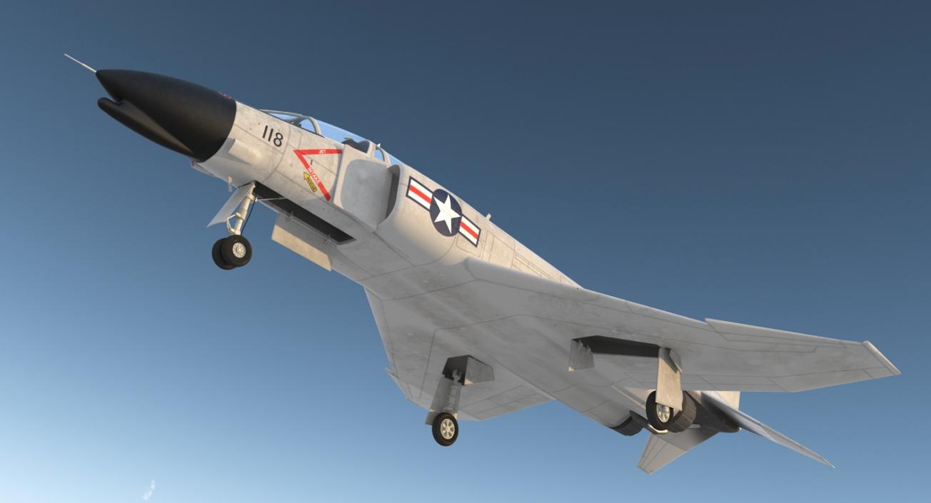 F-4 Phantom II US Navy 2 3D model