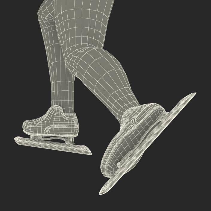 Speed Skater Generic Pose 3 3D
