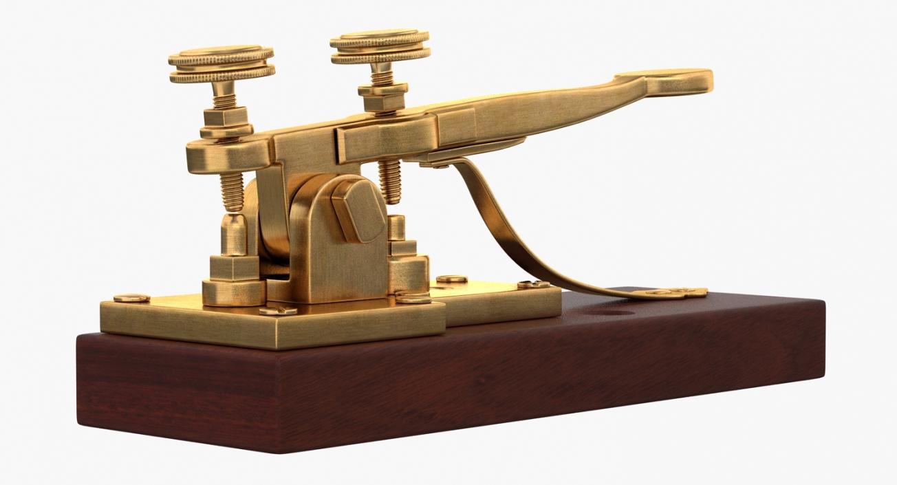 3D Antique Telegraph Key