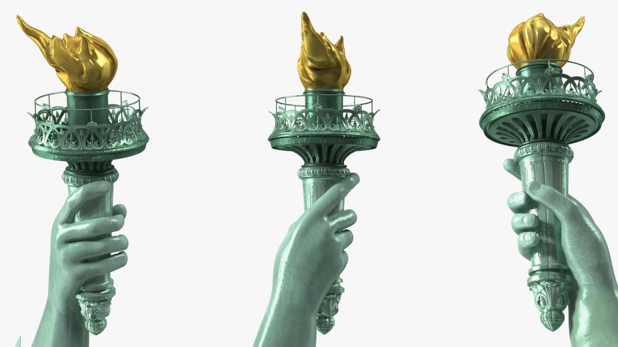 Statue of Liberty without Pedestal 3D model