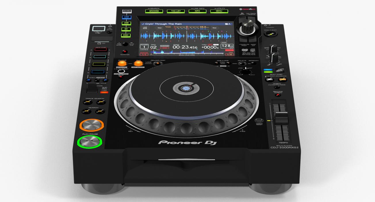 Tabletop DJ Player Pioneer CDJ 2000NXS2 3D model