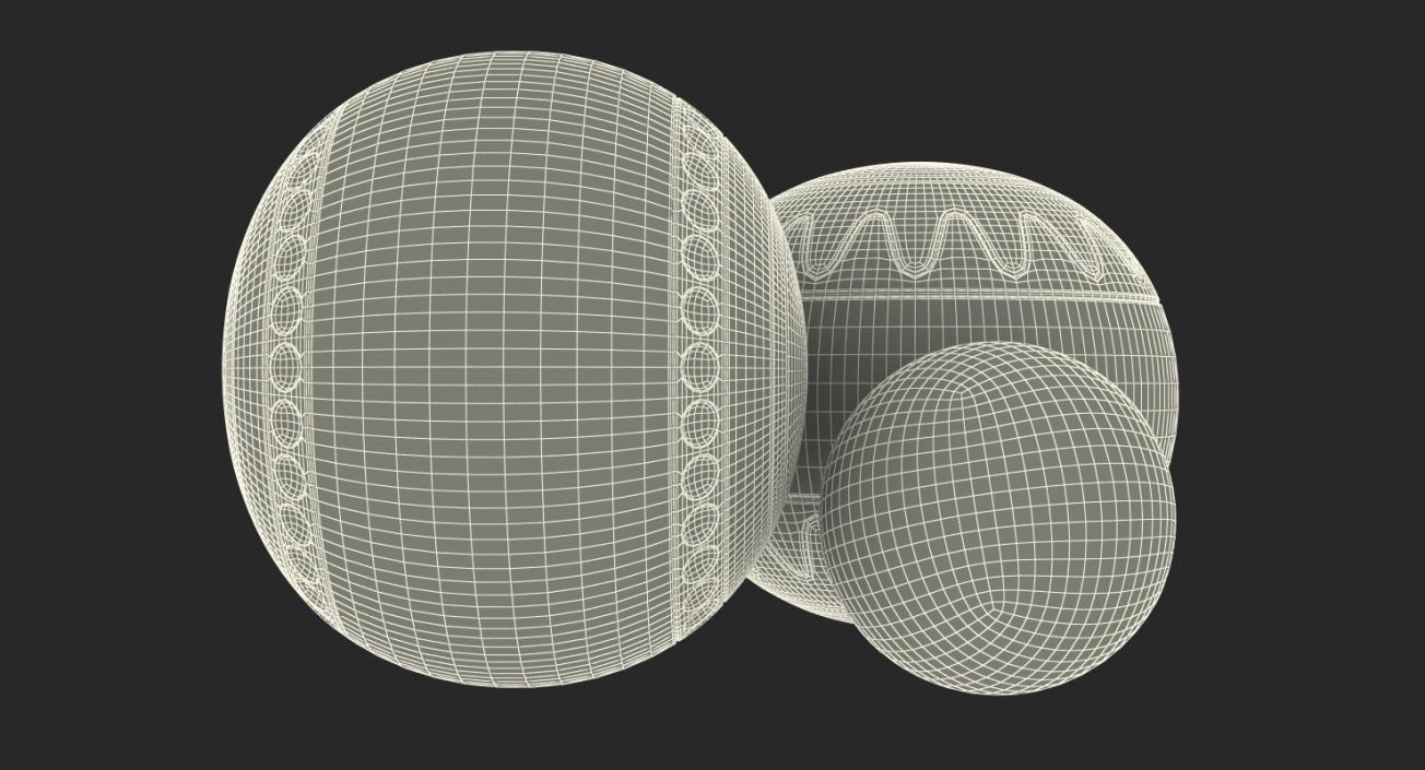 Lawn Bowls Set 3D model