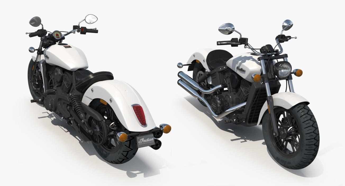 3D Motorcycle Indian Scout Sixty 2016 Rigged