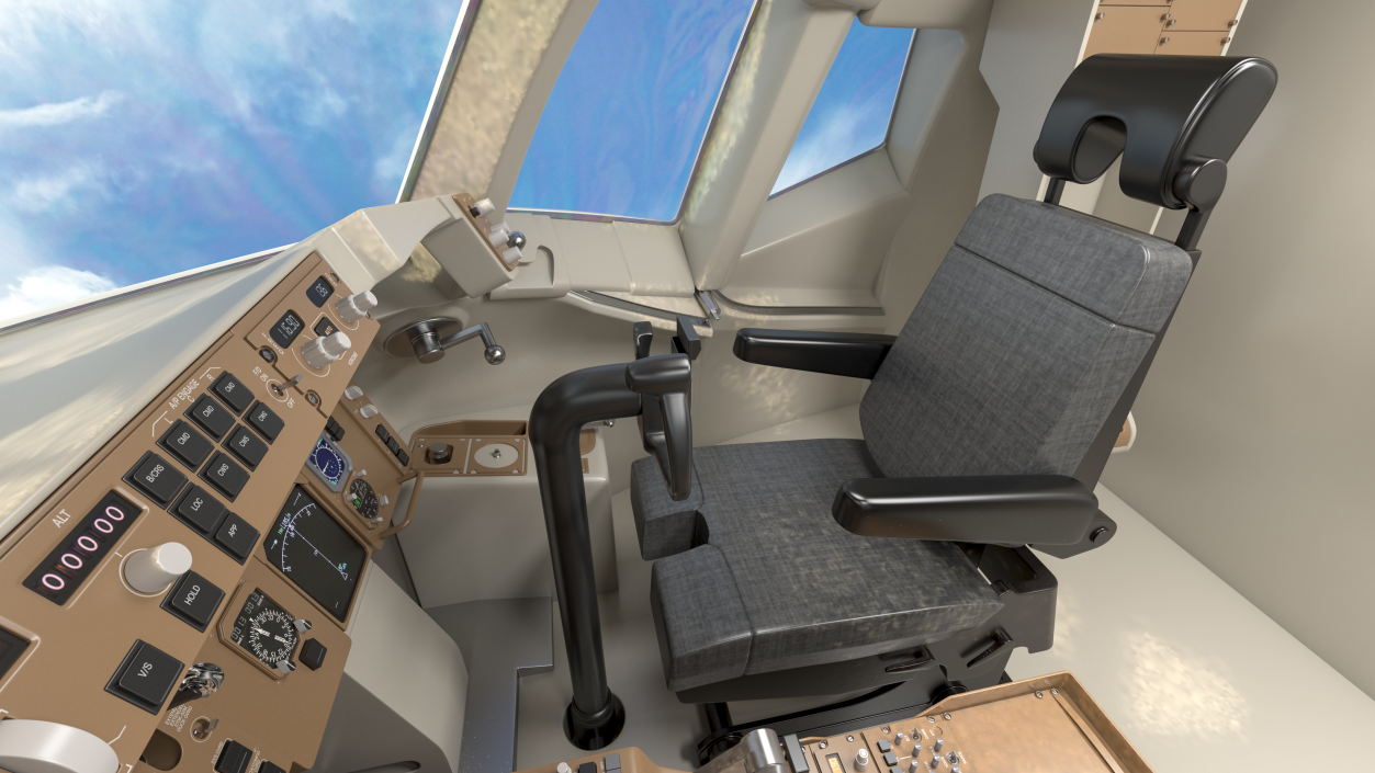 3D Boeing 757 200 Flight Deck