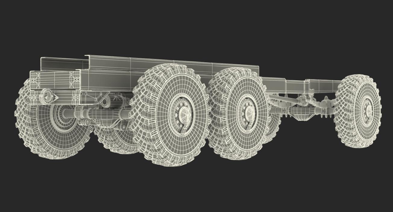 Military Truck Chassis 3D