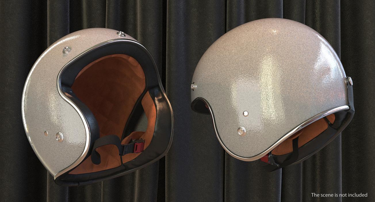 3D Vintage Motorcycle Helmet Generic model