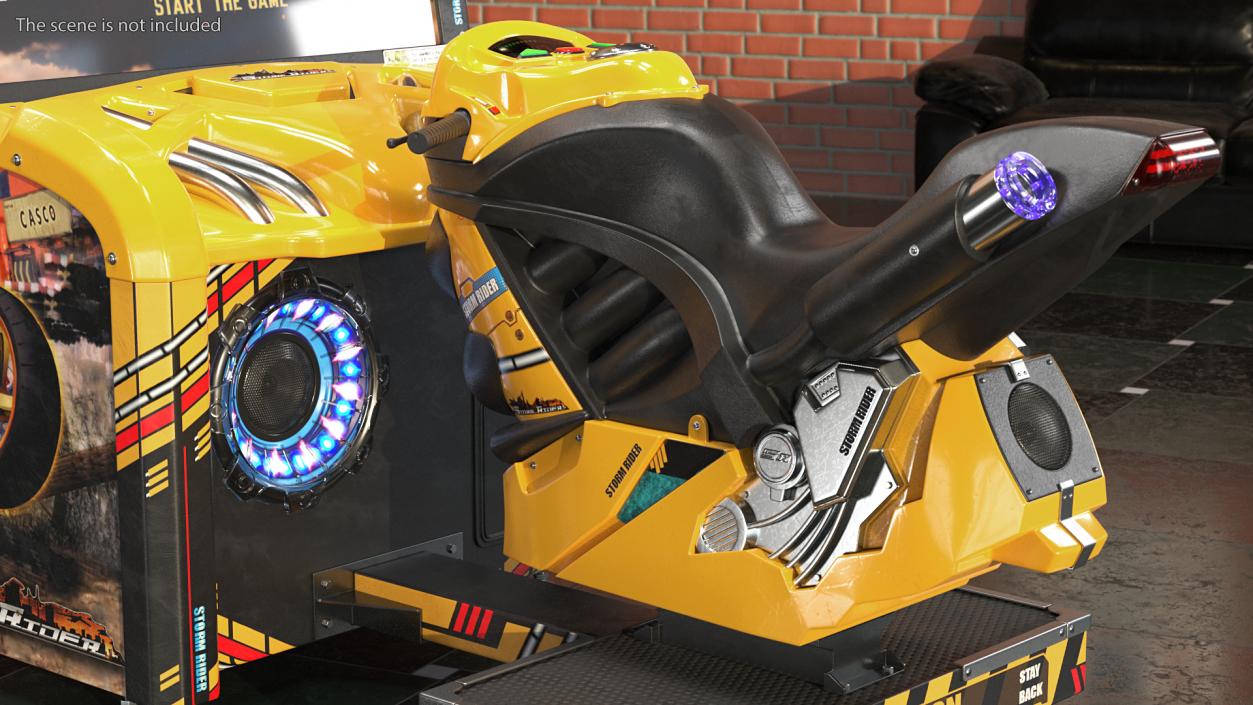 3D model Storm Riders Motorcycle Racing Arcade Game On