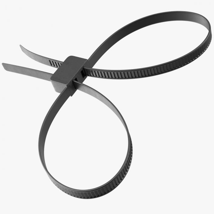 Double Flex Zip Tie Restraints Handcuff 3D model
