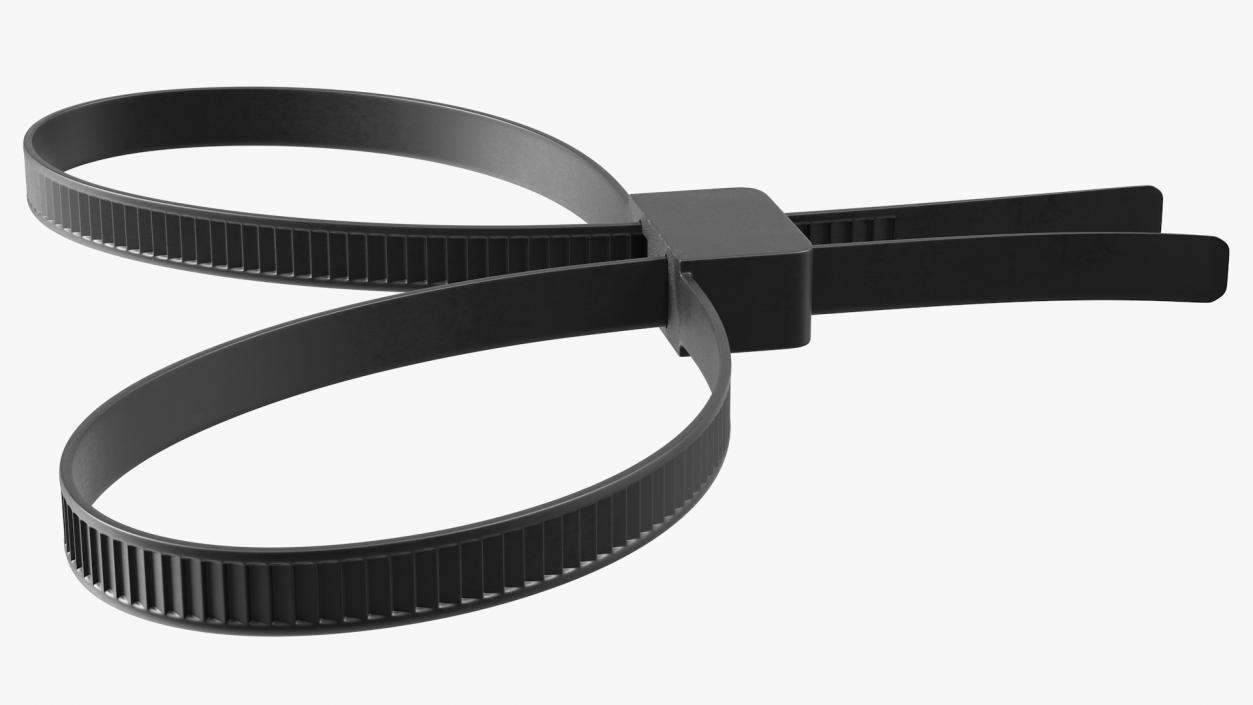 Double Flex Zip Tie Restraints Handcuff 3D model