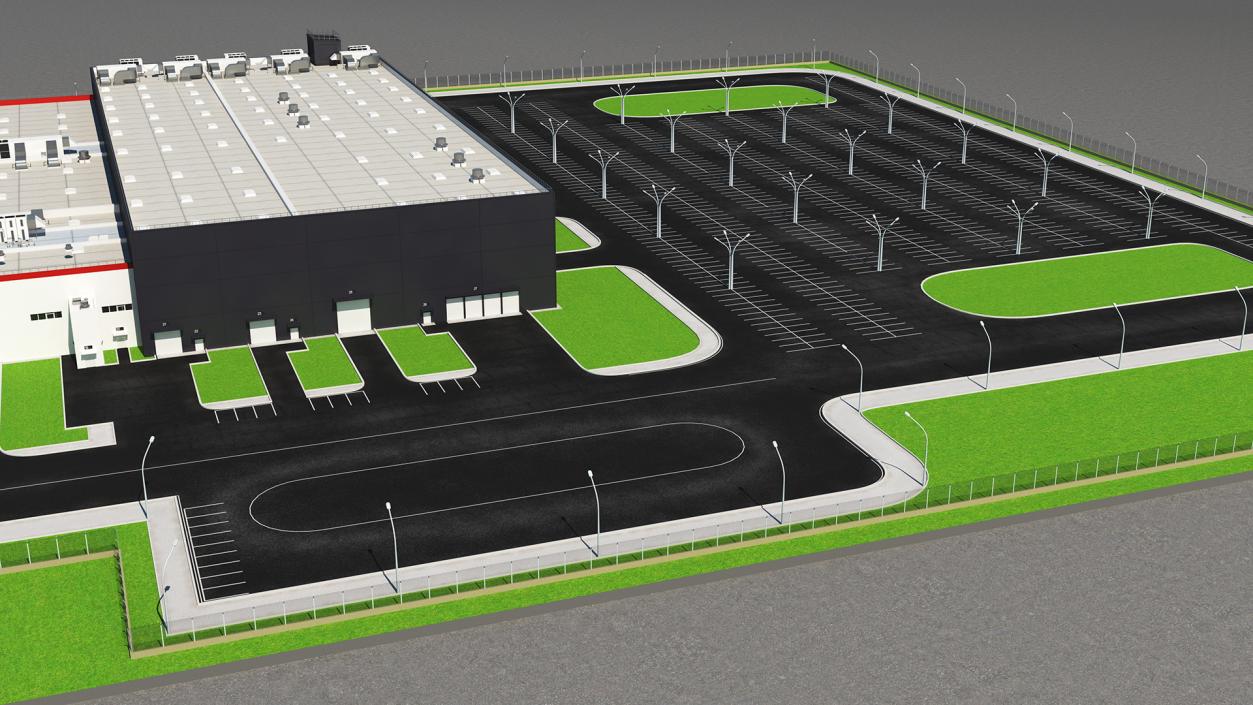 3D model Giant Manufacturing Plant