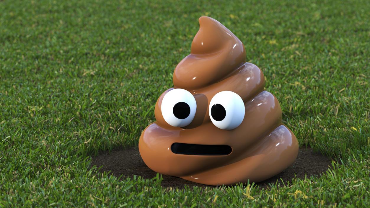Neutral Face Poop Emoji Smile 3D model