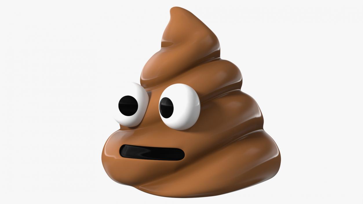 Neutral Face Poop Emoji Smile 3D model