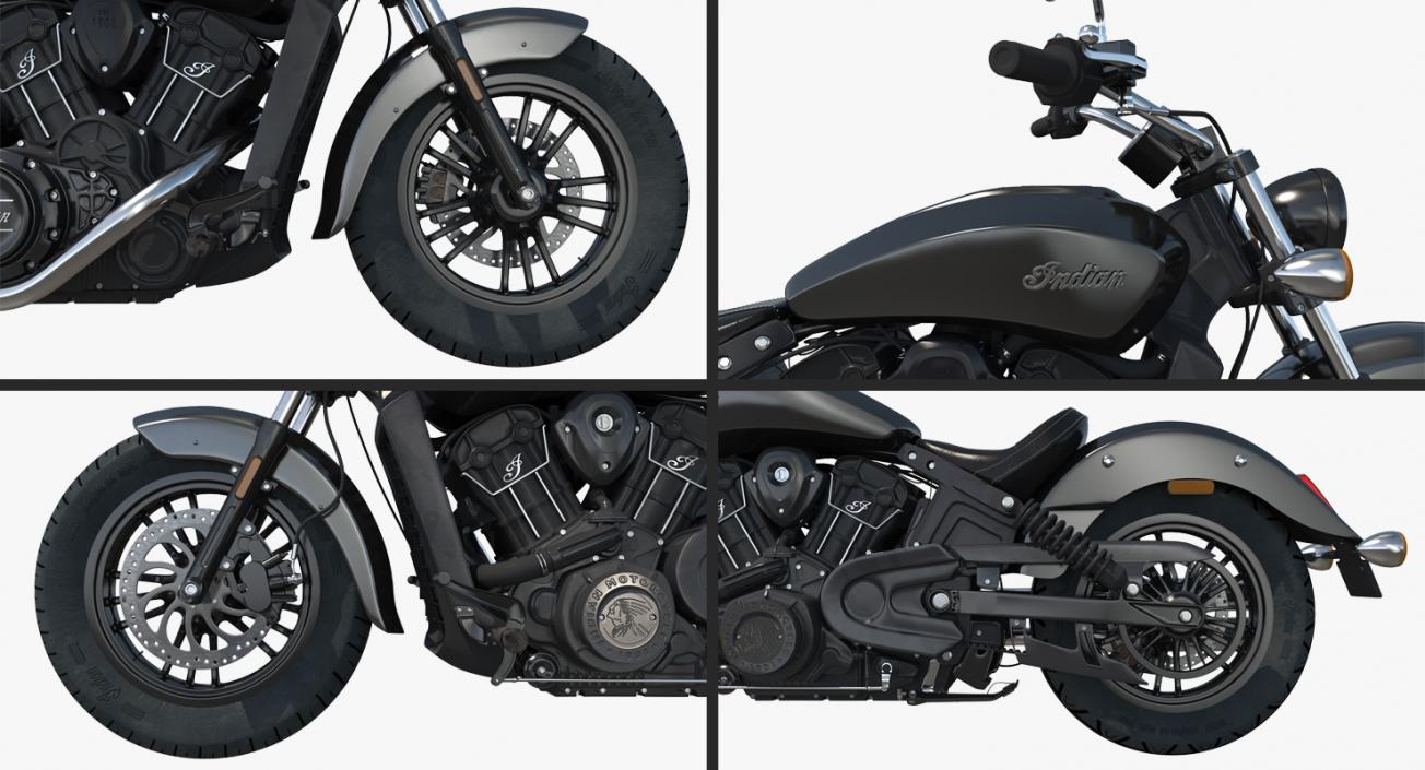 Motorcycle Indian Scout Sixty 2016 3D model