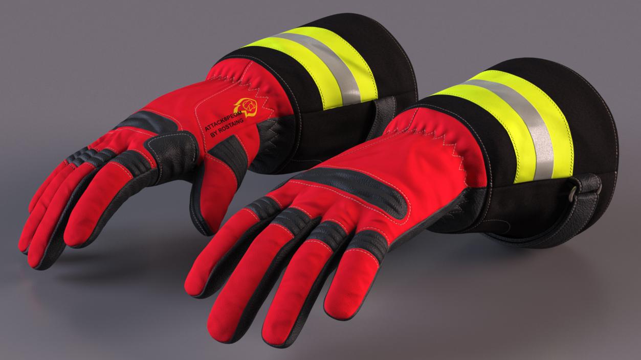 Firefighting Gloves 3D model