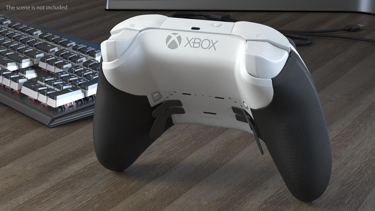 3D model Wireless Controller Xbox Elite Series 2 White