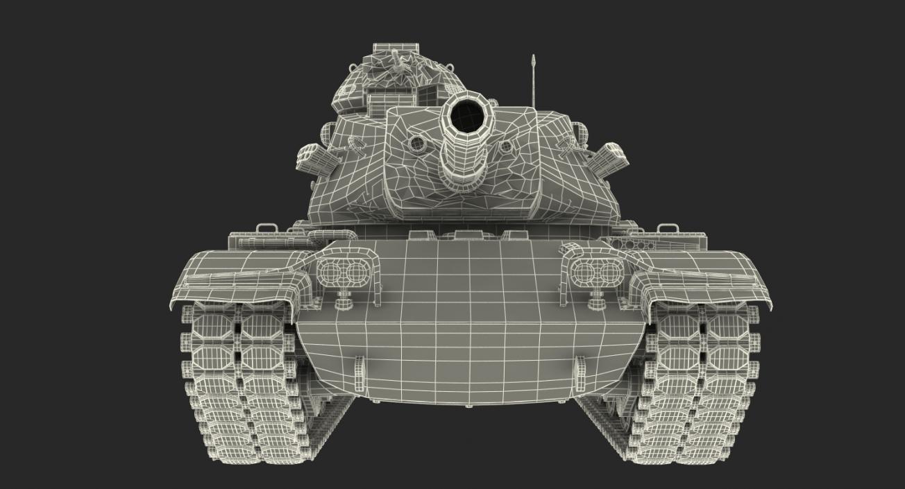 M60A3 Patton Rigged 3D model