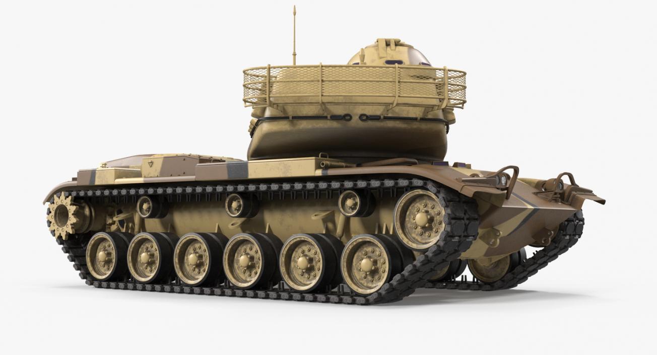 M60A3 Patton Rigged 3D model