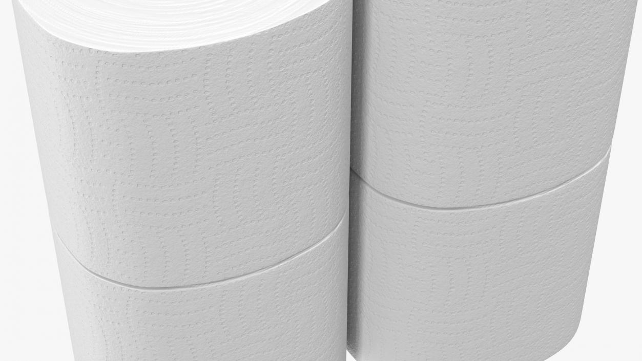 3D model Scott Regular Roll Toilet Tissue 4 Rolls