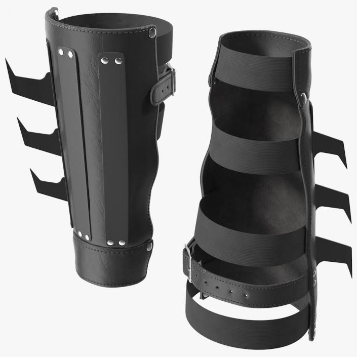 Martial Arts Arm Cuff with Metal Spikes 3D model