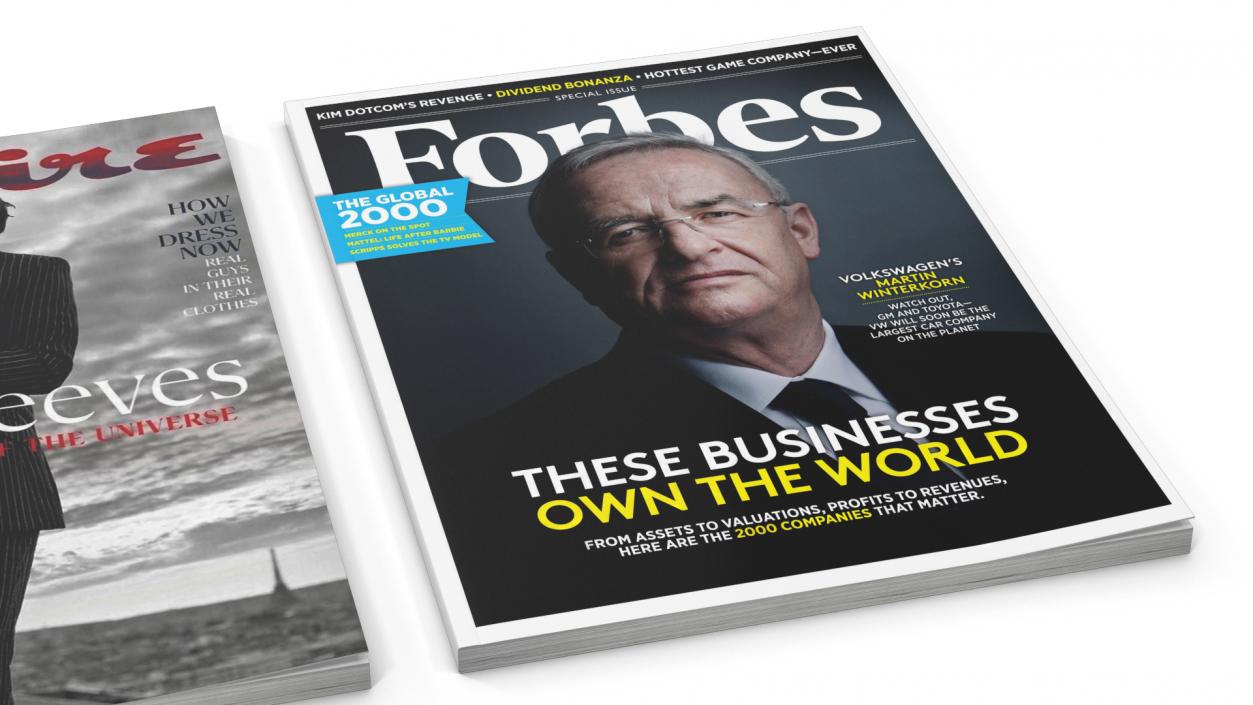 3D Forbes and Esquire Magazines model