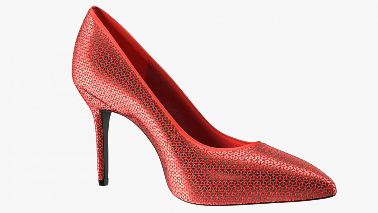 Katy Perry Red Glitter Sissy Pumps 3D model