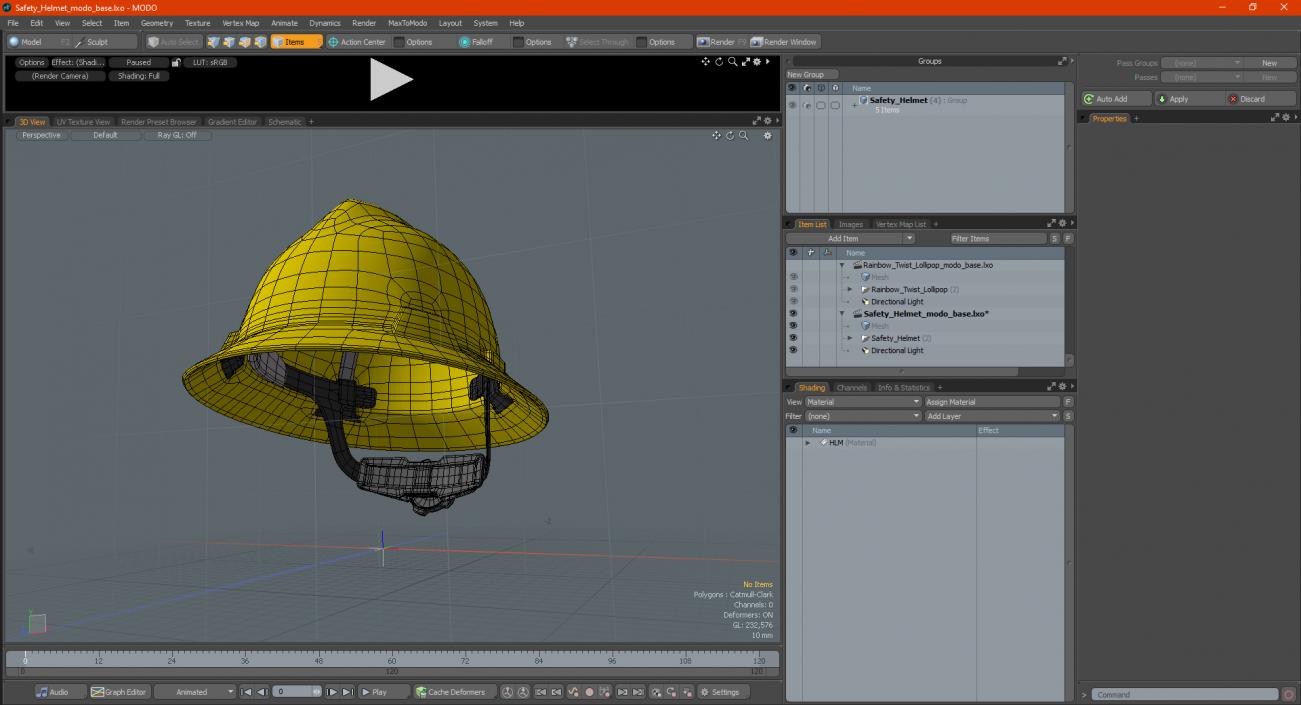 3D Safety Helmet model