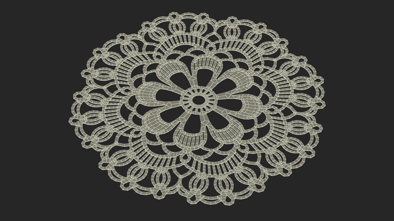 3D Disposable Lace Paper Doily Red