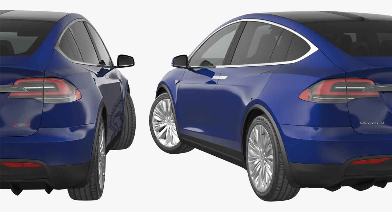 Tesla Model X P100D 2017 3D model