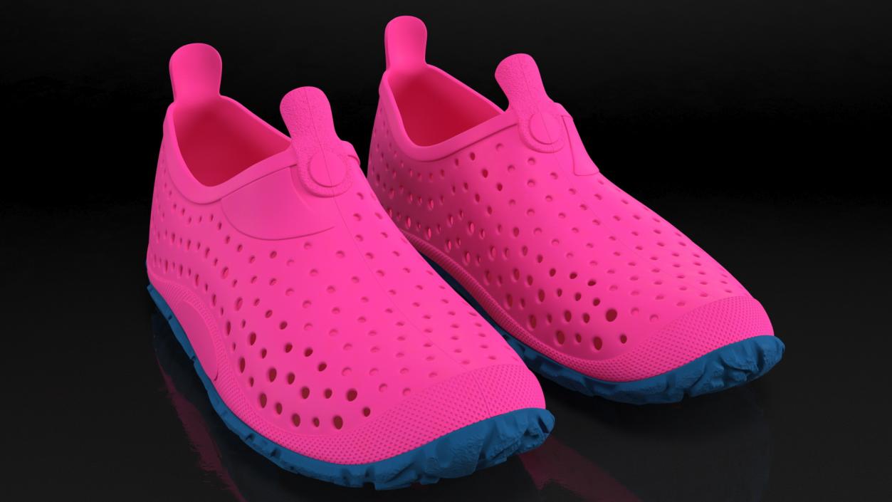 Swimming Pool Shoes Pink 3D model