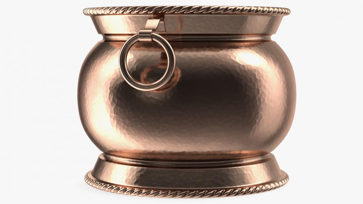3D model Vintage Copper and Brass Jardiniere
