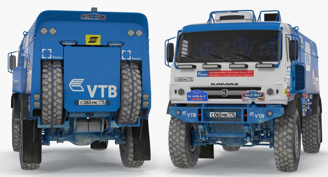 KAMAZ Dakar Racing Truck 4326 VK 3D