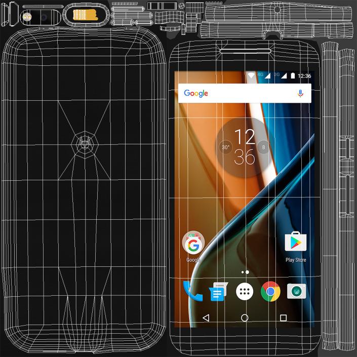 Motorola Moto G4 Black 3D